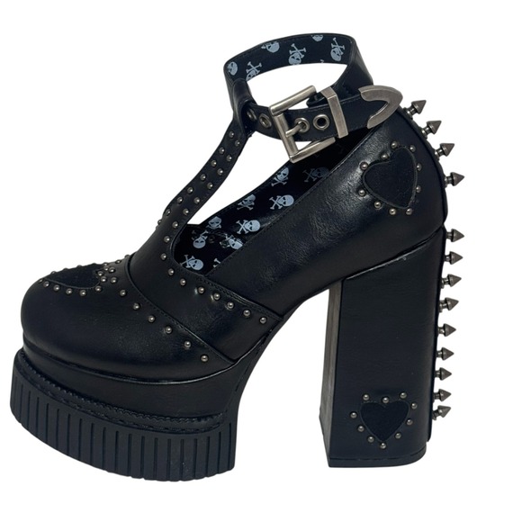 Lamoda Shoes - Lamoda she's so special SPIKED platform heels Dolls Kill Goth Edgy Sexy Size 8